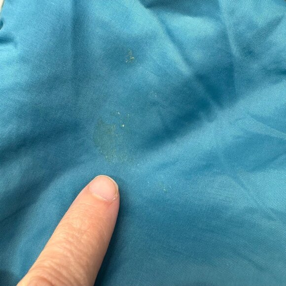 Vintage Coat 1980s Teal Quilted Womens Size 14 Aurora International Miss Abmoor - Picture 12 of 13